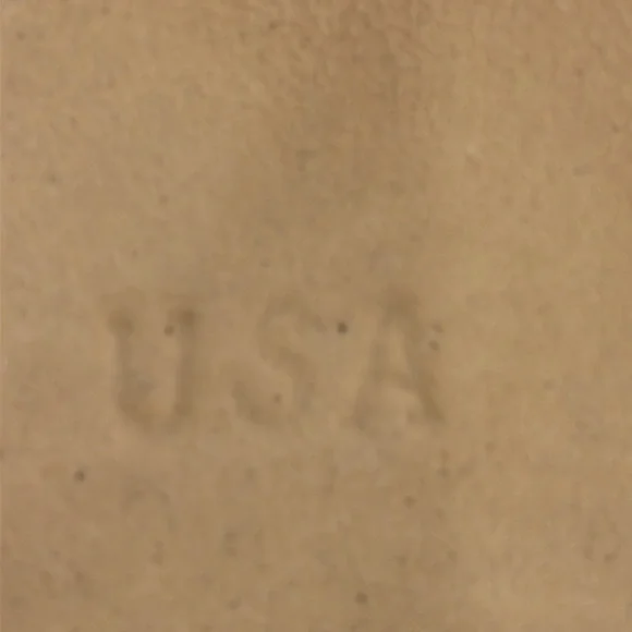 Antique (1930s) McCoy Yellow Ware Stoneware Bowl with Blue & Pink Stripes - Picture 13 of 14